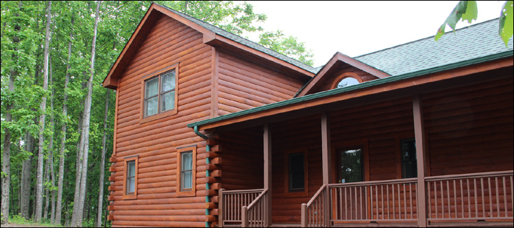 Log Home Staining in Montgomery County, Ohio
